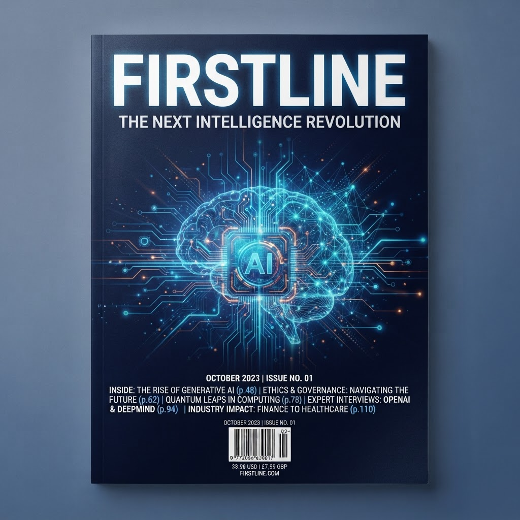 FIRSTLINE Magazine cover — The Next Intelligence Revolution